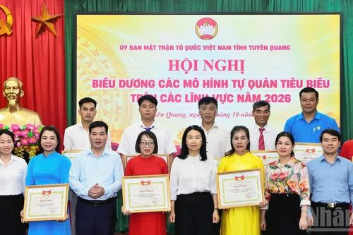 Tuyên Quang biểu dương các mô hình tự quản tiêu biểu năm 2026