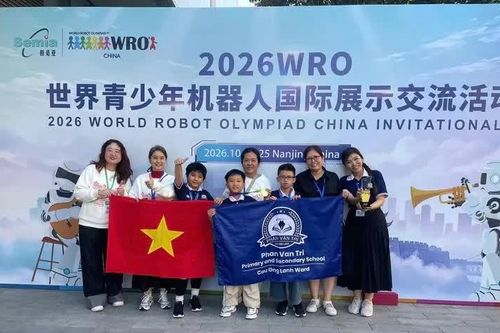 Học sinh Trường Tiểu học - THCS Phan Văn Trị giành giải nhất cuộc thi robotics quốc tế