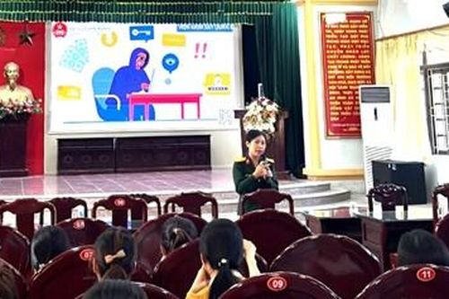 VKSQS khu vực 32 phối hợp tổ chức tuyên truyền pháp luật về an ninh mạng