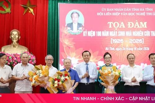 Kỷ niệm 100 năm ngày sinh nhà nghiên cứu Thái Kim Đỉnh, ra mắt Nhóm Địa phương học Hà Tĩnh