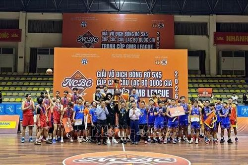 Bế mạc Giải vô địch Bóng rổ 5x5 Cúp các câu lạc bộ quốc gia 2026