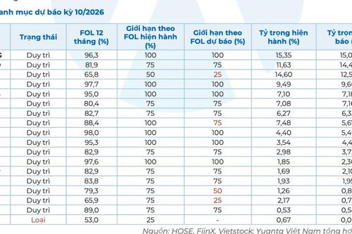 Dự báo một cổ phiếu bất động sản sắp bị loại khỏi VNDiamond
