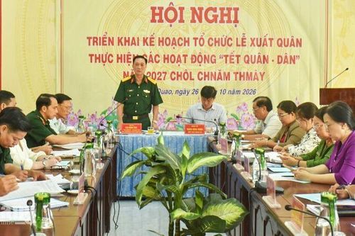 An Giang xuất quân Tết Quân - Dân 2027 Chôl Chnăm Thmây ngày 13/11