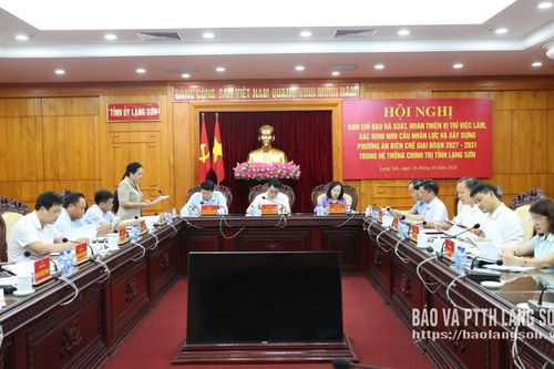 Thống nhất một số nội dung liên quan đến nhiệm vụ rà soát, hoàn thiện vị trí việc làm