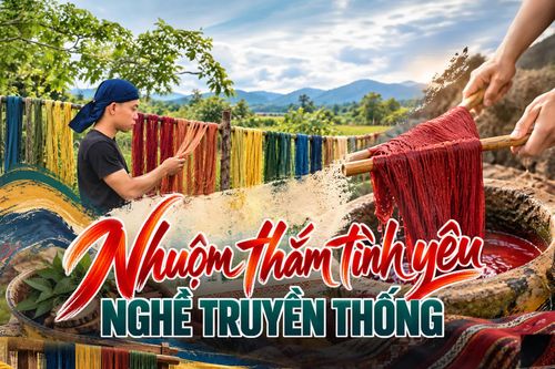 Nhuộm thắm tình yêu nghề truyền thống