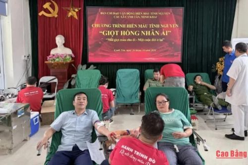 Tiếp nhận 72 đơn vị máu tại Ngày hội hiến máu tình nguyện