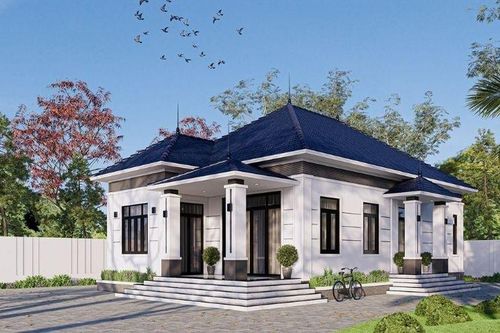 5 mẫu nhà mái Nhật 1 tầng 4 phòng ngủ được yêu thích