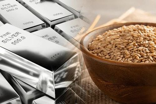 Giá lúa mì và bạc đồng loạt lao dốc trong tuần qua