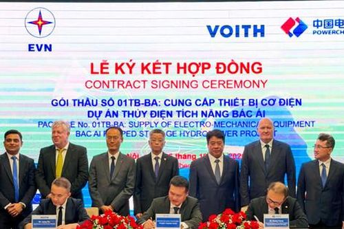 Ký hợp đồng cung cấp thiết bị cho Dự án thủy điện tích năng Bác Ái