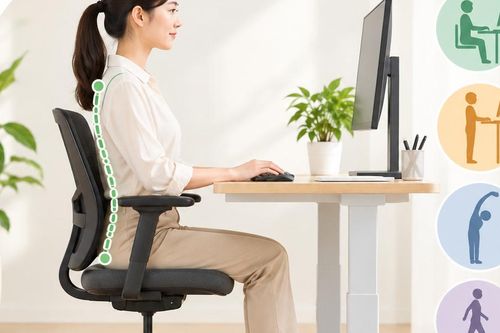 3 tư thế làm việc giúp hạn chế tích mỡ bụng, gù lưng