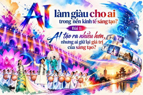 AI làm giàu cho ai trong nền kinh tế sáng tạo?Bài 1: AI tạo ra nhiều hơn, nhưng ai giữ lại giá trị của sáng tạo?