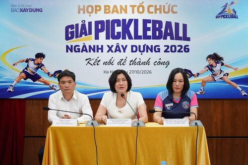 500 vận động viên tranh tài tại Giải Pickleball ngành Xây dựng 2026