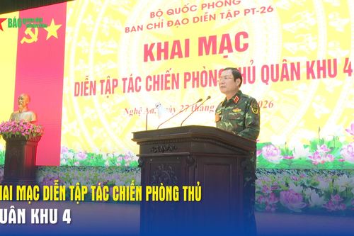 Khai mạc diễn tập tác chiến phòng thủ Quân khu 4