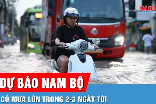Dự báo Nam bộ có mưa lớn trong 2-3 ngày tới