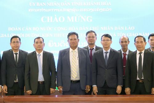 20 cán bộ Lào đến Khánh Hòa học kinh nghiệm về công tác dân tộc, tôn giáo