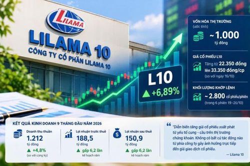 Lilama 10 nói gì khi cổ phiếu L10 tăng trần 5 phiên liên tiếp?