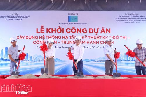 Khởi công xây dựng hạ tầng kỹ thuật khu đô thị - công viên - trung tâm hành chính
