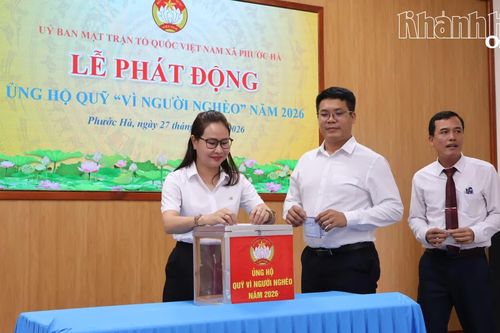 Xã Phước Hà vận động ủng hộ 173 triệu đồng cho Quỹ “Vì người nghèo”