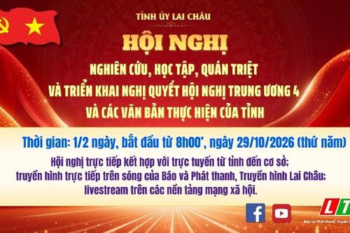 Hội nghị nghiên cứu, học tập, quán triệt và triển khai Nghị quyết Hội nghị Trung ương 4 và các văn bản thực hiện của tỉnh