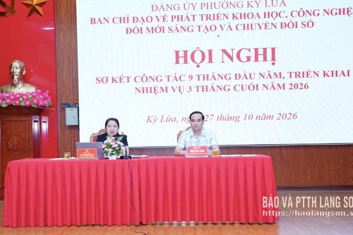 Phường Kỳ Lừa sơ kết công tác chuyển đổi số 9 tháng đầu năm 2026