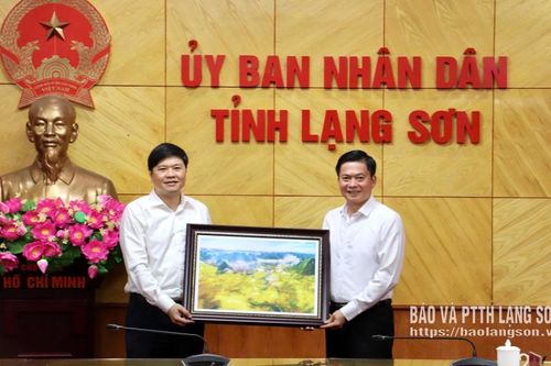 Lãnh đạo UBND tỉnh tiếp và làm việc với Đoàn công tác UBND thành phố Hải Phòng