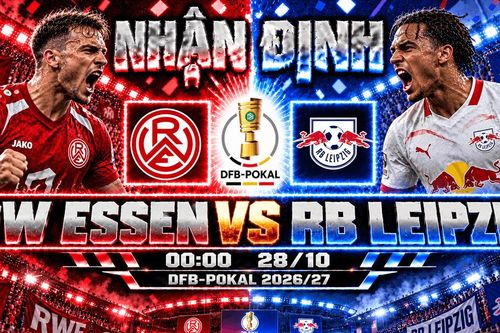 Nhận định bóng đá RW Essen vs RB Leipzig: Nusa chờ tái hiện màn ngược dòng 4-1 tại Hafenstraße