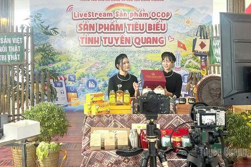 Livestream quảng bá sản phẩm OCOP thu hút hàng chục nghìn lượt xem tại Hội chợ thương mại quốc tế Việt - Trung