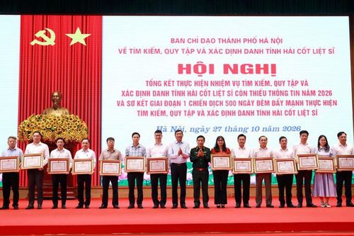Hà Nội hoàn thành 100% kế hoạch lấy mẫu hài cốt liệt sĩ