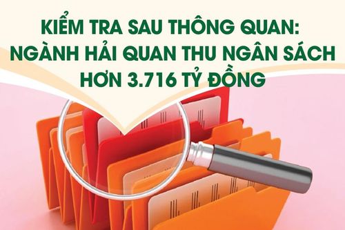 Infographics: Ngành Hải quan thu ngân sách hơn 3.716 tỷ đồng từ kiểm tra sau thông quan
