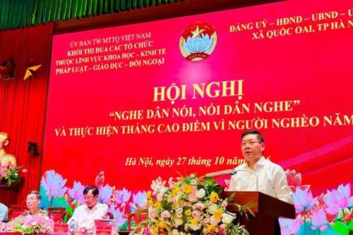 Xã Quốc Oai lắng nghe ý kiến, tháo gỡ vướng mắc từ cơ sở