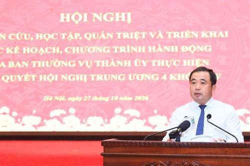 Bí thư Thành ủy Hà Nội Trần Đức Thắng: Lấy kết quả thực tế và sự hài lòng của nhân dân làm thước đo thực hiện nghị quyết