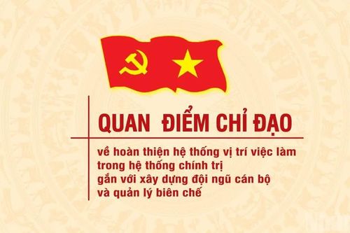 [Infographic] Quan điểm chỉ đạo về hoàn thiện hệ thống vị trí việc làm trong hệ thống chính trị gắn với xây dựng đội ngũ cán bộ và quản lý biên chế