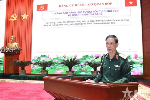Đảng ủy Bộ Tổng Tham mưu - Cơ quan Bộ Quốc phòng: Triển khai đồng bộ, thống nhất, thực chất các nghị quyết, kết luận, quy định của Đảng