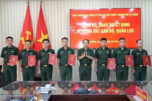 Bộ đội Biên phòng TP Đà Nẵng điều động, bổ nhiệm 22 sĩ quan