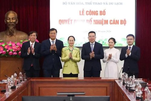 Bộ Văn hóa, Thể thao và Du lịch điều động, bổ nhiệm 5 cán bộ lãnh đạo