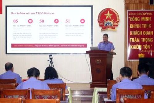 VKSND tỉnh Hưng Yên tập huấn kỹ năng tiếp công dân và phân loại đơn trong tiếp công dân