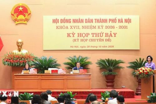 Khai mạc kỳ họp thứ bảy Hội đồng Nhân dân thành phố Hà Nội khóa XVII