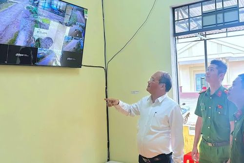 Xã Gào đầu tư hệ thống camera AI hỗ trợ bảo đảm an ninh trật tự