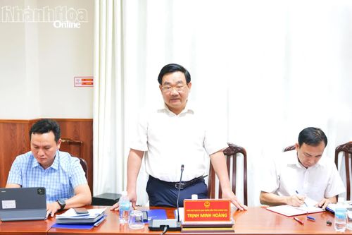 Phó Chủ tịch UBND tỉnh Trịnh Minh Hoàng làm việc với Tập đoàn Điện lực Việt Nam về Dự án Thủy điện tích năng Bác Ái