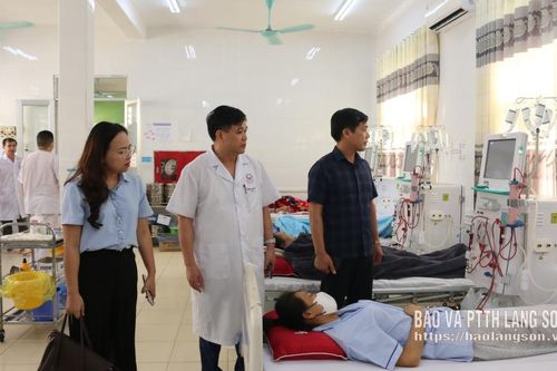 Ban Văn hóa - Xã hội HĐND tỉnh khảo sát tại Trung tâm Y tế khu vực Cao Lộc và Bệnh viện Phục hồi chức năng tỉnh