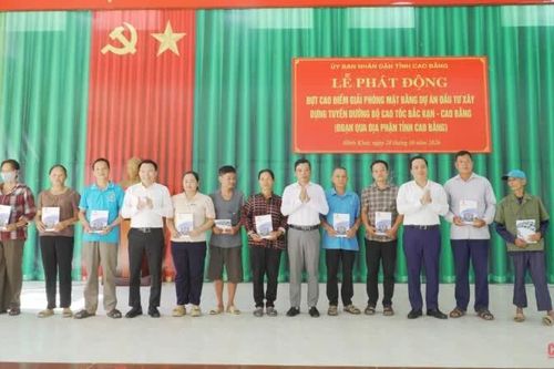 Phát động cao điểm giải phóng mặt bằng cao tốc Bắc Kạn - Cao Bằng
