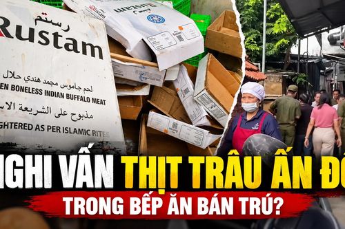 Phát hiện bao bì thịt trâu Ấn Độ, phụ huynh xuyên đêm canh kho yêu cầu kiểm tra