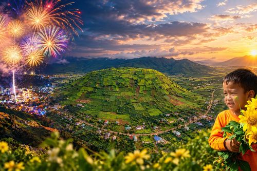 Đêm hội cồng chiêng Gia Lai sẽ rực sáng pháo hoa bên đỉnh núi Chư Đang Ya