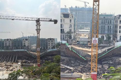 Hà Nội: Đường nứt toác, sụt lún bất thường quanh công trường nhà cao tầng