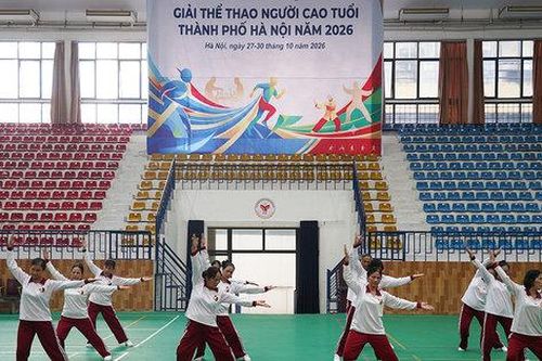 Gần 900 lượt vận động viên tham gia Giải thi đấu các môn thể thao người cao tuổi thành phố Hà Nội năm 2026