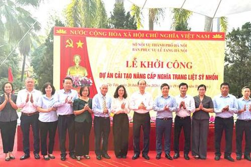 Hà Nội khởi công dự án cải tạo, nâng cấp Nghĩa trang Liệt sĩ Nhổn