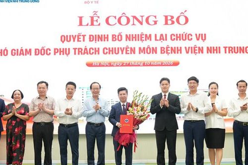 TS.BS Cao Việt Tùng tiếp tục được bổ nhiệm là Phó Giám đốc chuyên môn Bệnh viện Nhi Trung ương