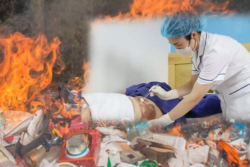 Dùng xăng đốt rác người phụ nữ bị bỏng nặng nhiều nơi trên cơ thể