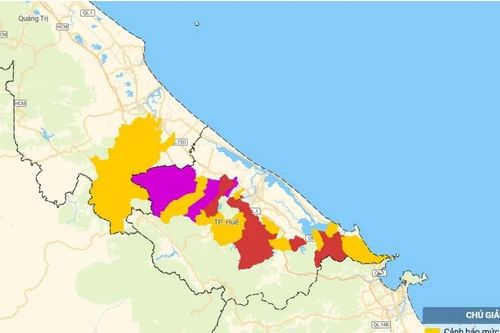 Cảnh báo lũ quét, sạt lở đất do mưa lớn ở khu vực tỉnh Quảng Trị và thành phố Huế