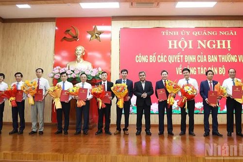 Quảng Ngãi luân chuyển, điều động nhiều cán bộ chủ chốt